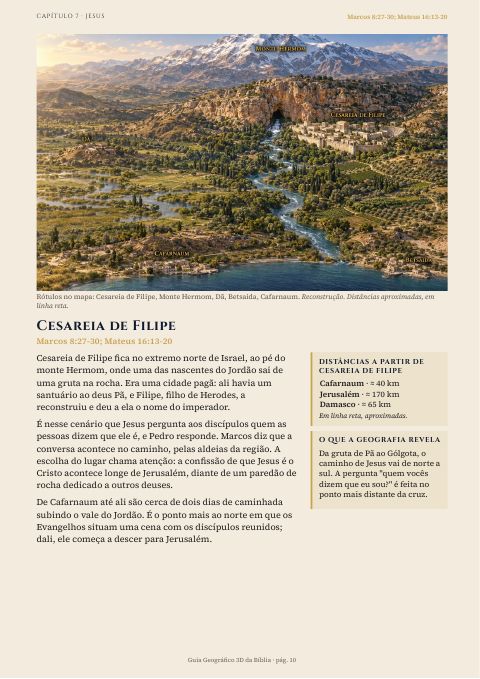 Cesareia de Filipe · Marcos 8:27-30; Mateus 16:13-20
