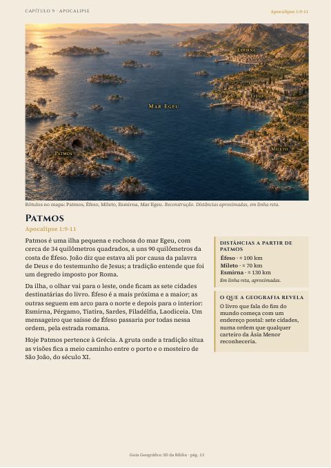 Patmos · Apocalipse 1:9-11