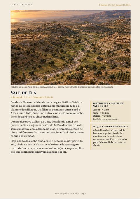 Vale de Elá · 1 Samuel 17:1-3; 1 Samuel 17:40-51